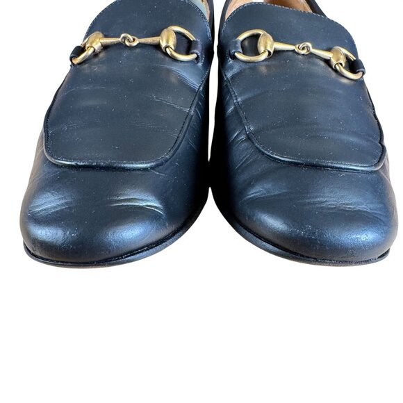 Gucci Men\'s Black Slip On Leather Horsebit Loafer Moccasin Size EU 8.5 US 9 main image 4